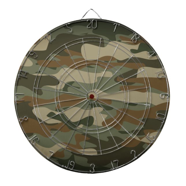 Militärische Tarnkappenaktion der grünen Camouflag Dartscheibe (vorne)