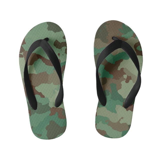 Militärische Tarnkinder flippen Flops Kinderbadesandalen (Fußbett)