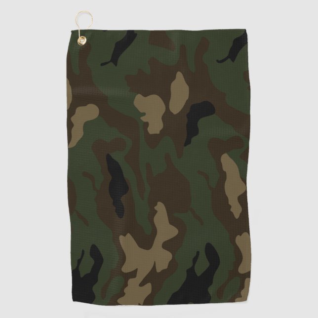 Militärische Tarnmuster Armeesolduniform k Golfhandtuch (Vorderseite)