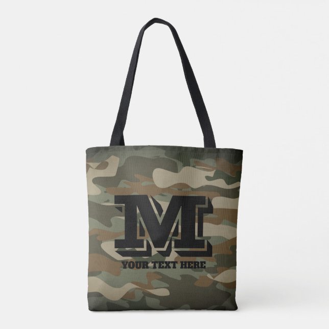 Militärische Tarnung der grünen Camouflage über de Tasche (Rückseite)