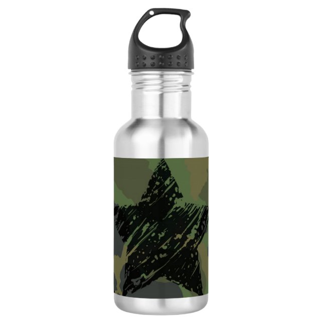 militärische Tarnung Edelstahlflasche (Vorderseite)