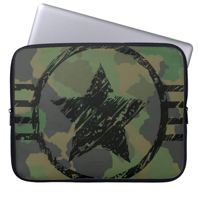 militärische Tarnung Laptopschutzhülle (Vorderseite)