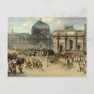 Militärische Überprüfung unter dem Kaiserreich Postkarte