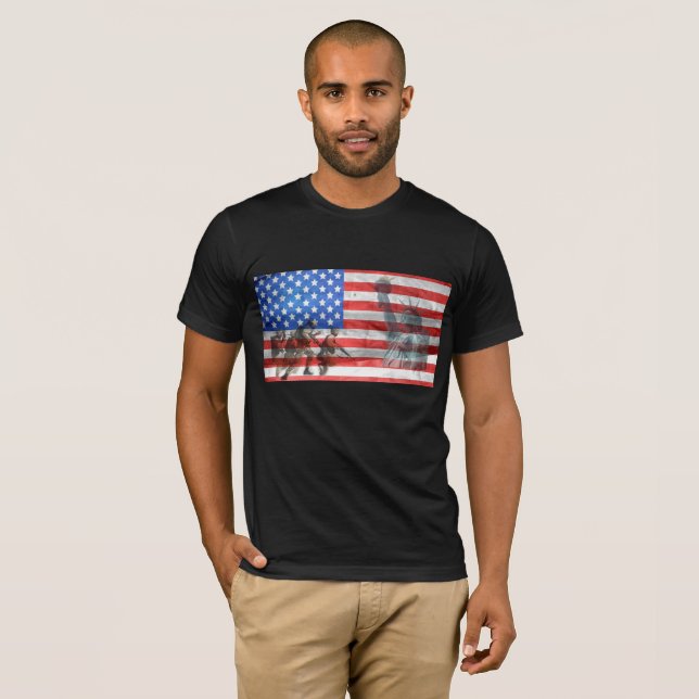Militärische Unterstützung des US-amerikanischen S T-Shirt (Vorne ganz)
