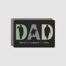 Militärische Vater Husband Hero Car Magnet Geschen