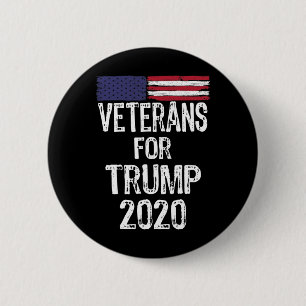 Militärische Veteranen für Trump 2020 Wahlgegner g Button