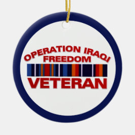 Militärische Veteranenoperation Irakische Freiheit Keramikornament