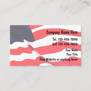 Militärische Visitenkarte Americana-Design