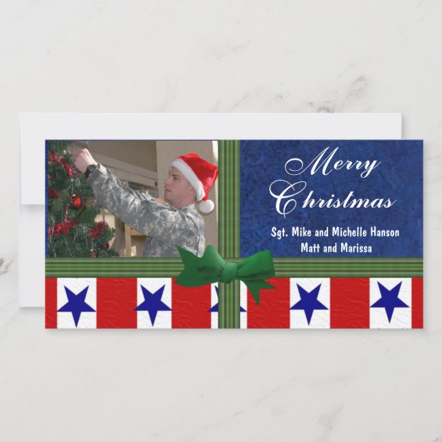 Militärische Weihnachtsordnung Feiertagskarte (Vorderseite)