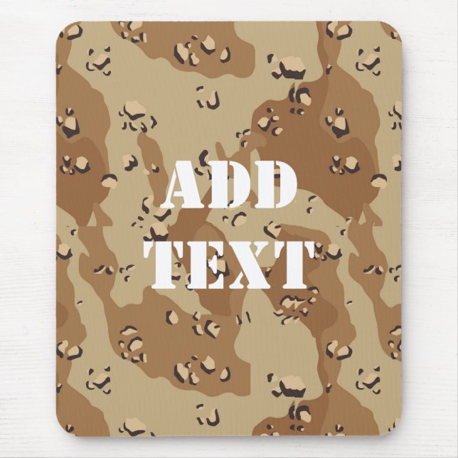 Militärische Wüste "Schokoladenstück" Camouflage Mousepad (Vorne)