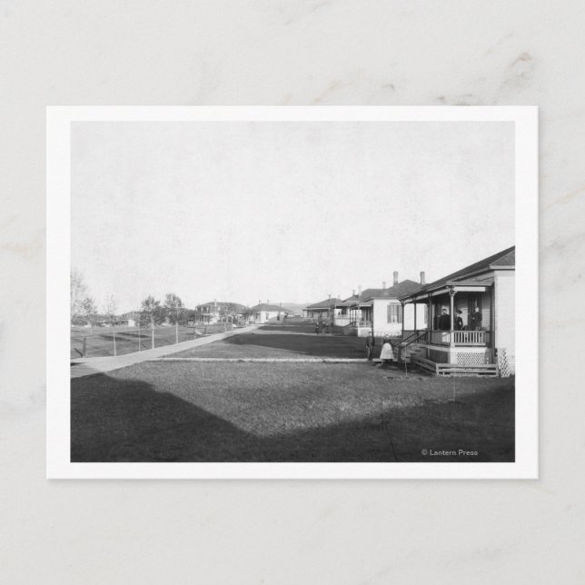 Militärische Zuhause im Wohngebiet von Fort Meade Postkarte (Vorderseite)
