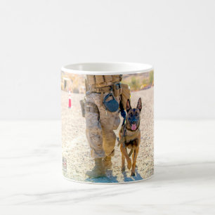MILITÄRISCHER ARBEITSHUND KAFFEETASSE