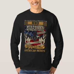 Militärischer Arbeitshund - Patriotischer amerikan T-Shirt