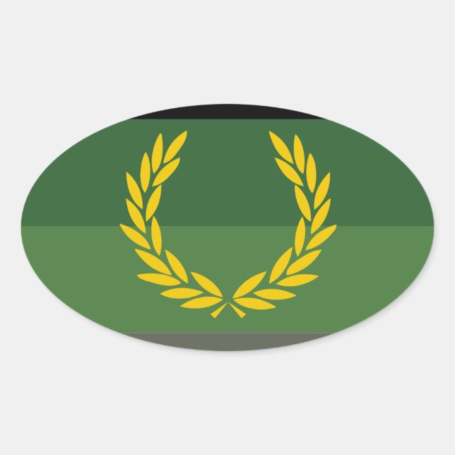 MILITÄRISCHER EINHEITSPREIS OVALER AUFKLEBER (Vorderseite)