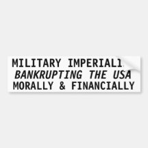MILITÄRISCHER EMPERIALISMUS, BANKRUPTING IN DEN US