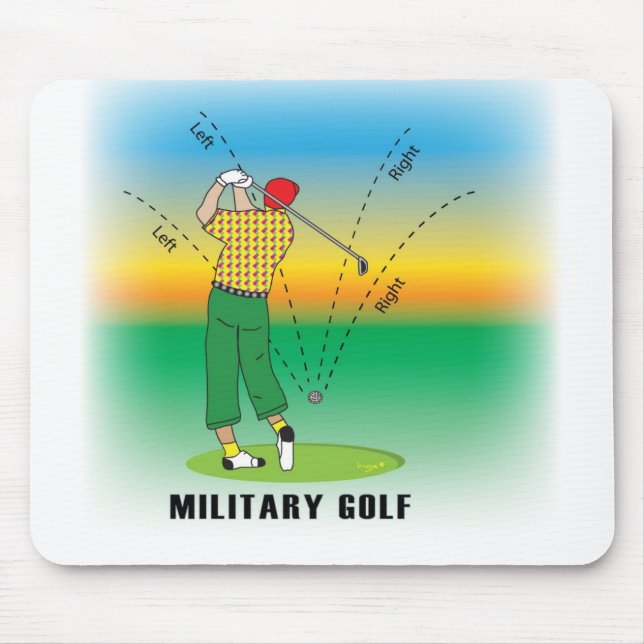 Militärischer GOLF-Stil Mousepad (Vorne)
