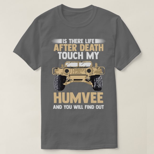 Militärischer Humvee  T-Shirt (Design vorne)