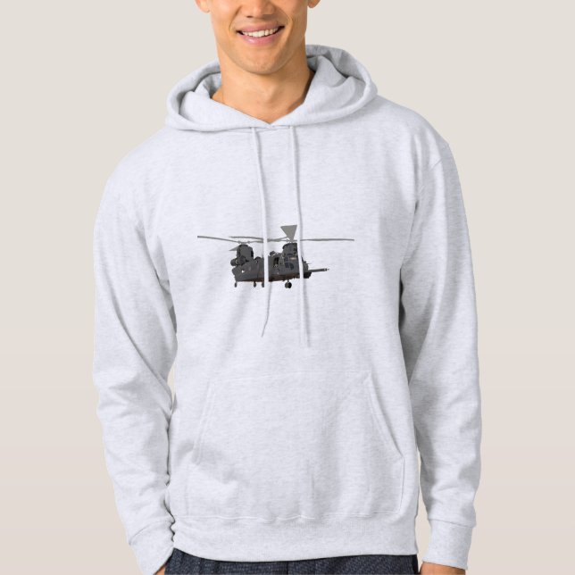 Militärischer MH-47 Chinook-Hubschrauber Hoodie (Vorderseite)