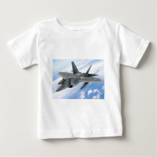militärischer Raptor-Flugzeugkämpfer Baby T-shirt