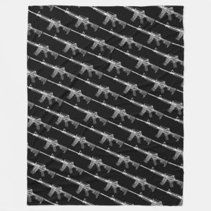 Militärisches AR-15 gezähmte Waffe Fleecedecke