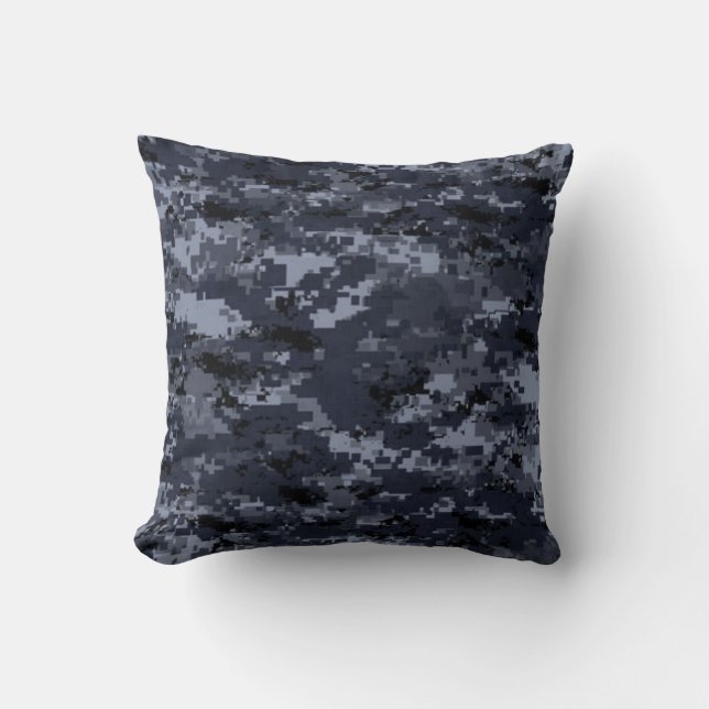 Militärisches blaues Tarnungs-Kissen Vereinigter Kissen (Vorderseite)
