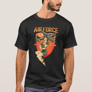 Militärisches Button für Mädchen T Shirt