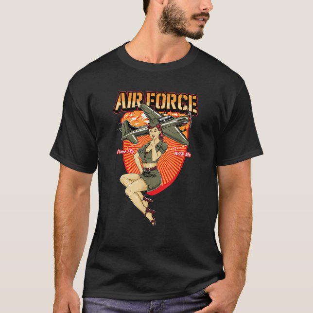 Militärisches Button für Mädchen T Shirt (Vorderseite)