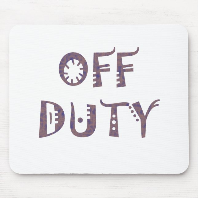 militärisches dienstfreies Schwarz-weißes gelbes Mousepad (Vorne)