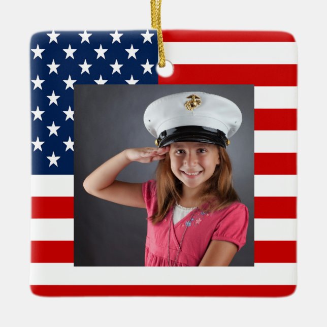 Militärisches Foto Keramikornament (Vorderseite)