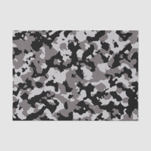 Militärisches graues Tarnungs-Muster Seidenpapier
