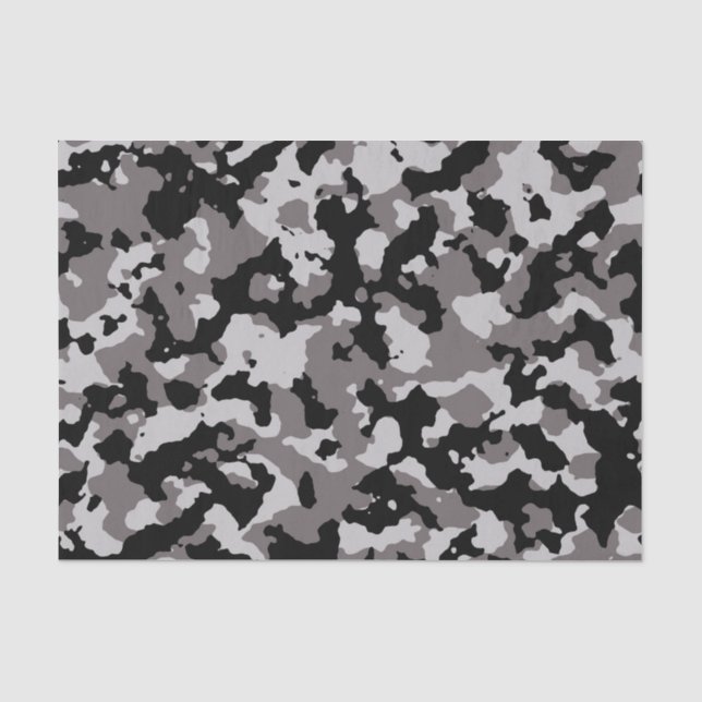 Militärisches graues Tarnungs-Muster Seidenpapier (Vorderseite)