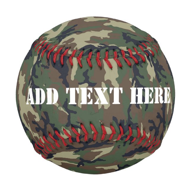 Militärisches Green Camouflage-Muster Baseball (Vorderseite)
