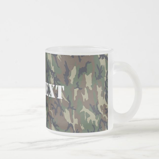 Militärisches Green Camouflage-Muster Mattglastasse (Rechts)