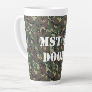 Militärisches Green Camouflage-Muster Milchtasse