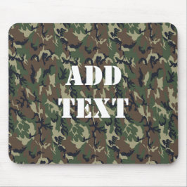 Militärisches Green Camouflage-Muster Mousepad