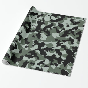 Militärisches grünes Tarnungs-Muster Geschenkpapier