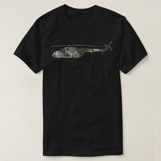 Militärisches Hubschrauber der Marke Mi 17 T-Shirt (Design vorne)