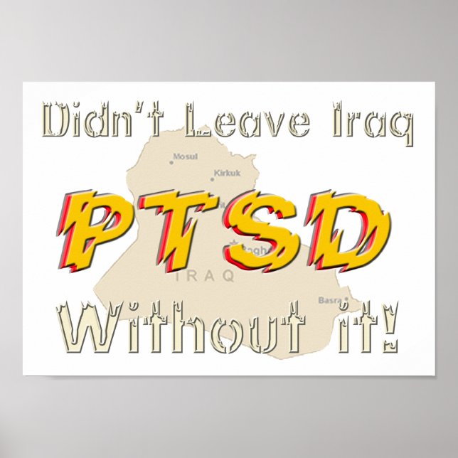 Militärisches humorvolles PTSD-Poster Poster (Vorne)