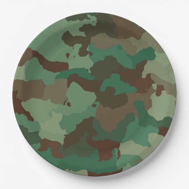 Militärisches Muster (Armee) Pappteller (Vorderseite)