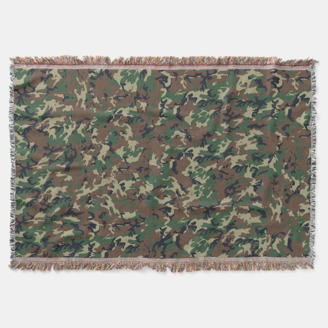 Militärisches Muster des grünen Waldes Decke (Vorderseite)