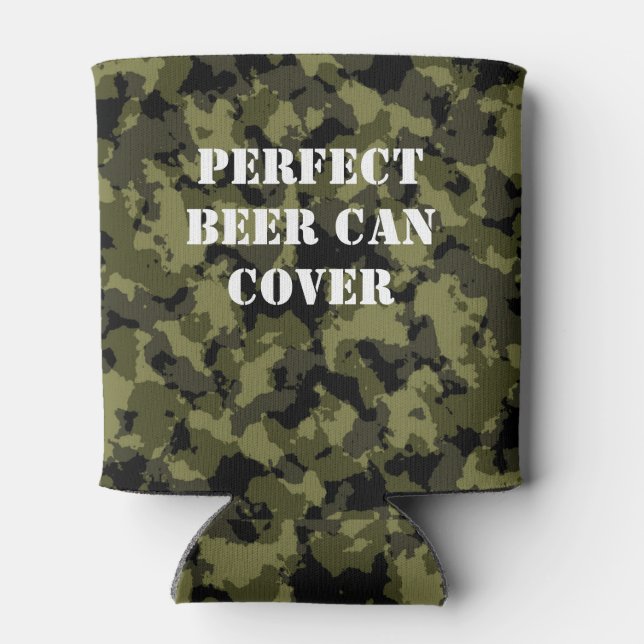 Militärisches Muster im Camouflage-Stil Dosenkühler (Rückseite)
