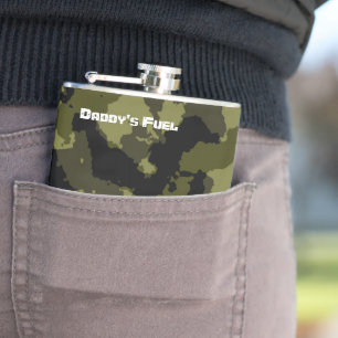 Militärisches Muster im Camouflage-Stil Flachmann