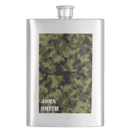 Militärisches Muster im Camouflage-Stil Flachmann