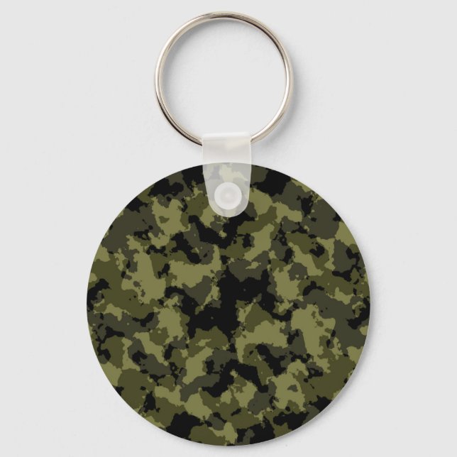Militärisches Muster im Camouflage-Stil Schlüsselanhänger (Vorderseite)