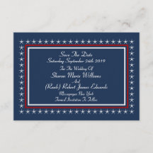 Militärisches Patriotisches Hochzeitstil rettet di