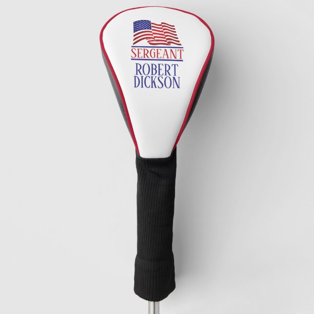 Militärisches Personalisiert Golf Headcover (Vorderseite)