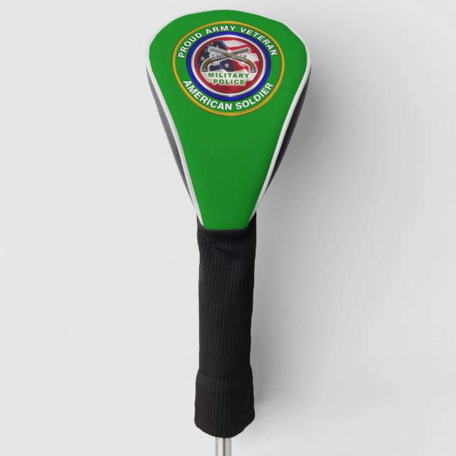 Militärisches Polizeikorps der Proud-Armee Veteran Golf Headcover (Vorderseite)