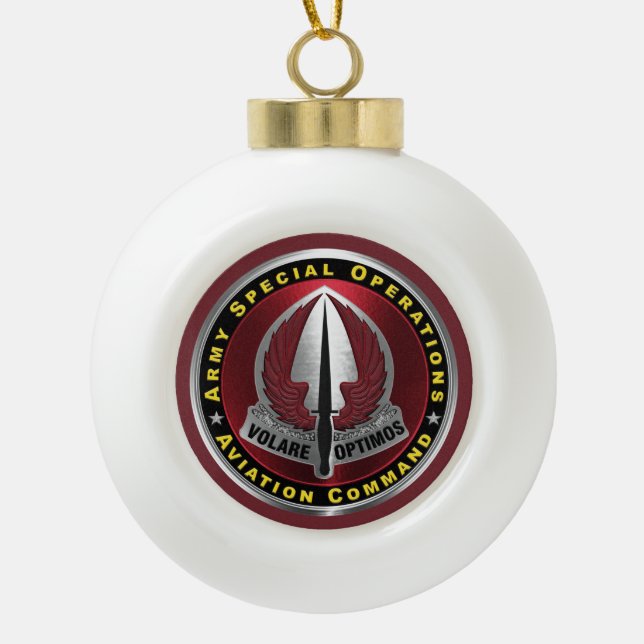 Militärisches Spezialflugkommando Keramik Kugel-Ornament (Vorderseite)