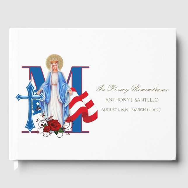 Militärisches Veteran Memorial American Flag Beerd Gästebuch (Vorderseite)