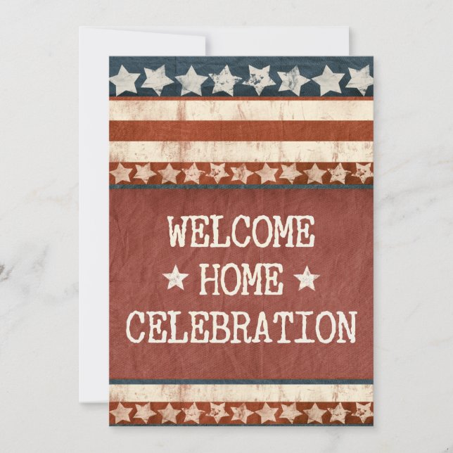 Militärisches Welcome Zuhause Party Custom Foto Einladung (Vorderseite)